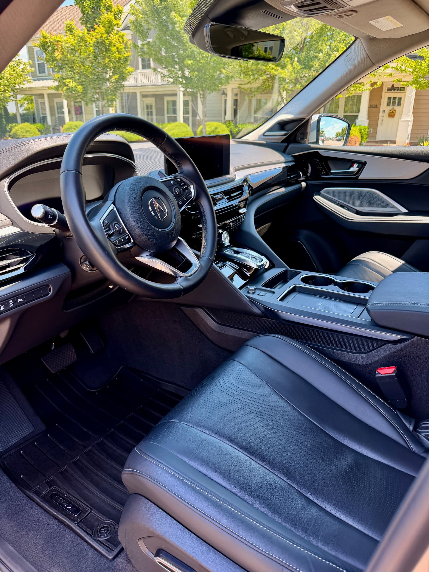 Acura MDX interior front cabin detail